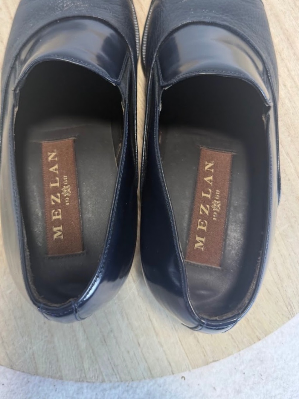 Mezlan 12807 Black Leather Slip On Loafers Dress Shoes Mens US 7 M - Picture 5 of 9